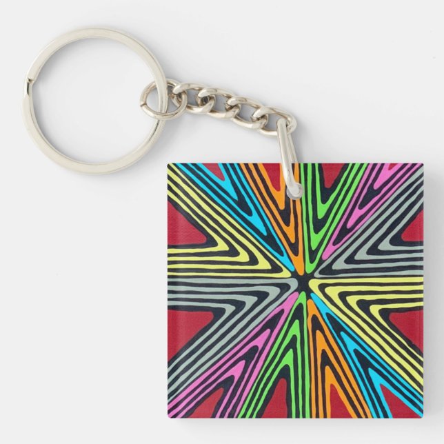 Haywire in Neon Keychain (Front)