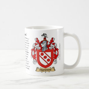 Haywood, the Origin, the Meaning and the Crest Coffee Mug