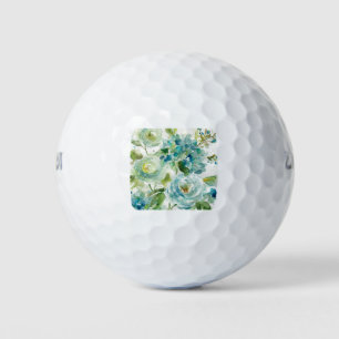 HAZ06 Cool Watercolor Floral.tif Golf Balls