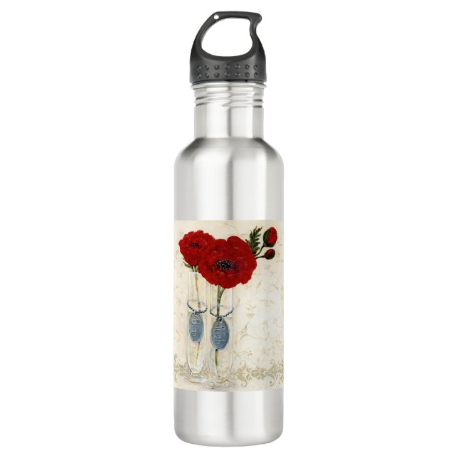 HAZ37 Inspired Red.tif 710 Ml Water Bottle (Front)
