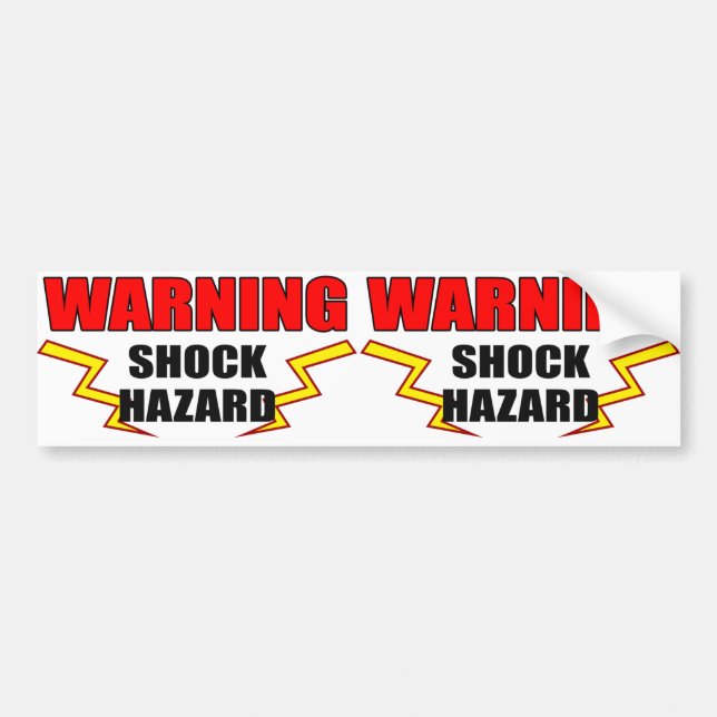 Hazard bumper sticker (Front)