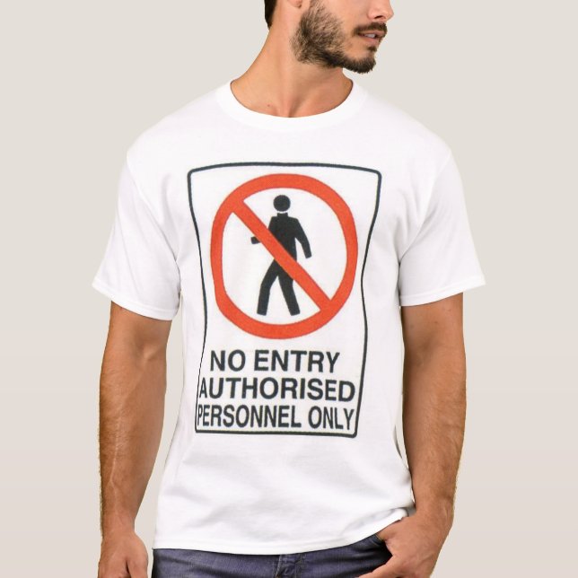 hazard sign T-Shirt (Front)