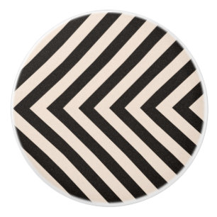 Hazard Stripes Ceramic Knob