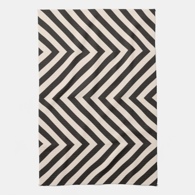 Hazard Stripes Tea Towel (Vertical)