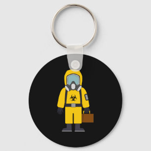 Hazard Suit with Suitcase Key Ring