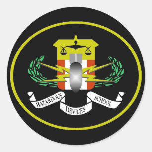 Hazardous Devices Logo Classic Round Sticker