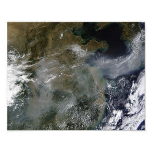 Haze across the North China Plain Photo Print