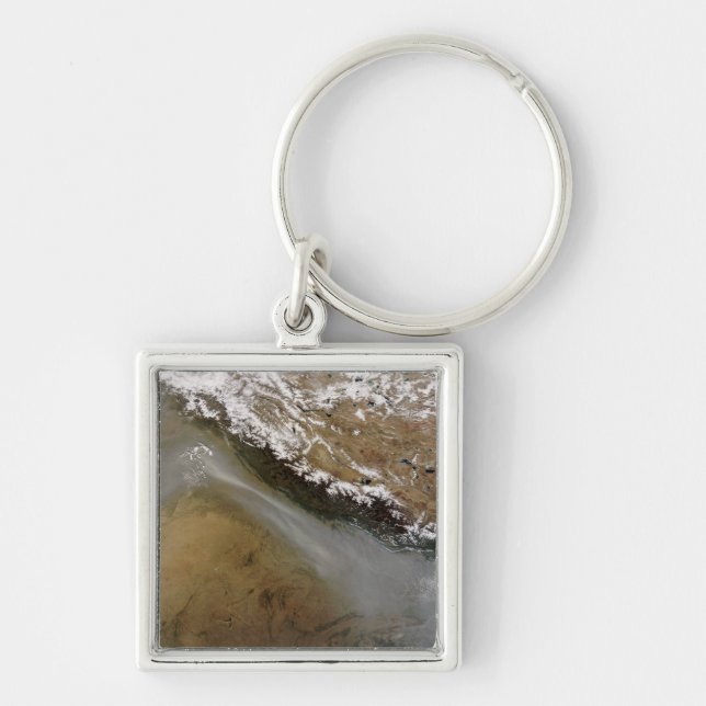 Haze along the Himalaya Mountains Key Ring (Front)