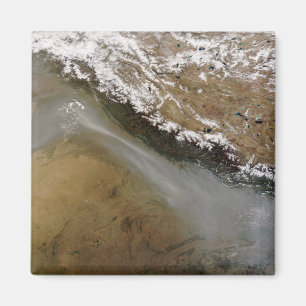 Haze along the Himalaya Mountains Magnet