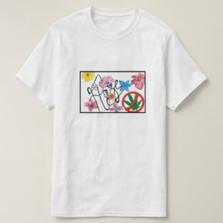 Haze Flower Tee-shirt Straight Logobox T-Shirt