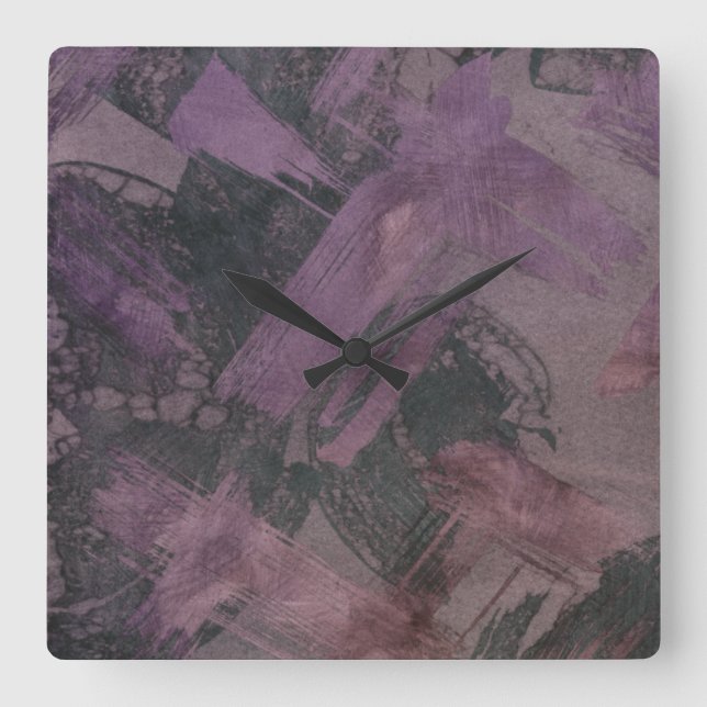 Haze I Square Wall Clock (Front)