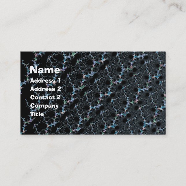 Haze - Mandelbrot Fractal Business Card (Front)