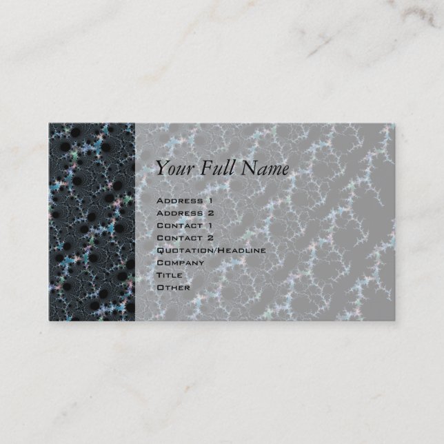 Haze - Mandelbrot Fractal Business Card (Front)