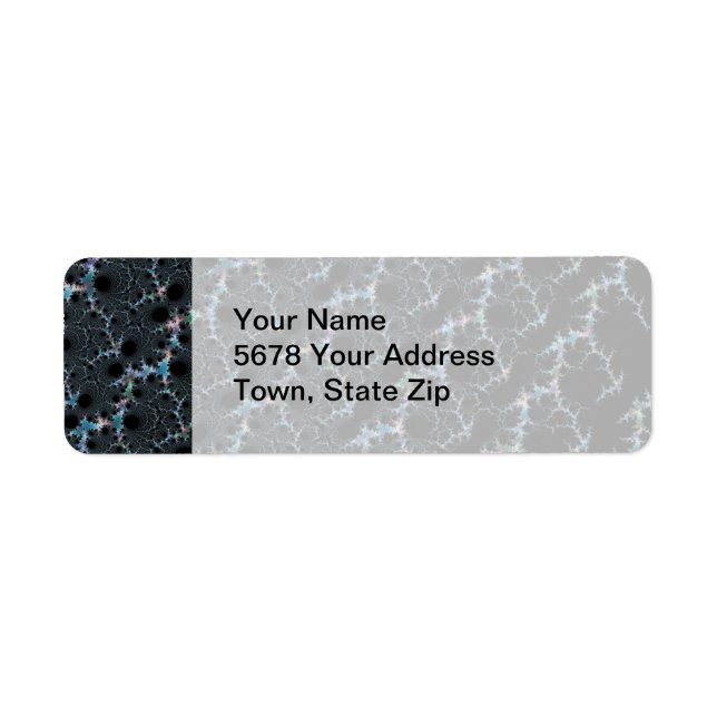 Haze - Mandelbrot Fractal Return Address Label (Front)
