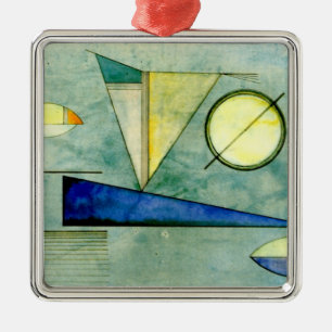 Haze, popular Kandinsky abstract artwork, Metal Ornament