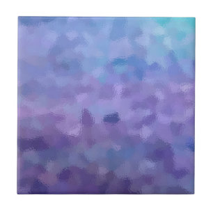 Hazed and Phased Purple Painting Tile