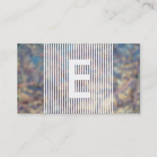 hazed monogram appointment reminder card