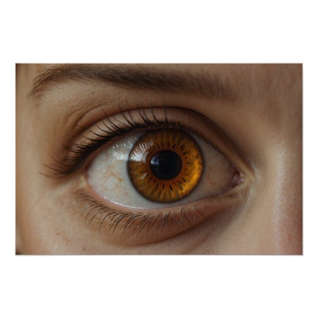 Hazel-Brown Eye Fun Poster (Front)