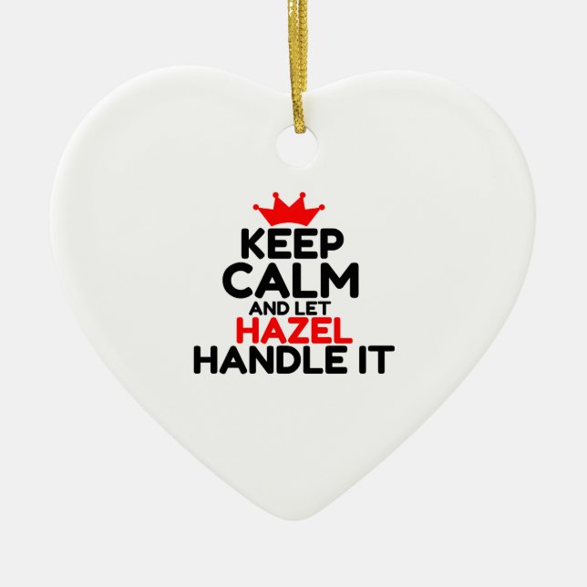 HAZEL CERAMIC ORNAMENT (Front)