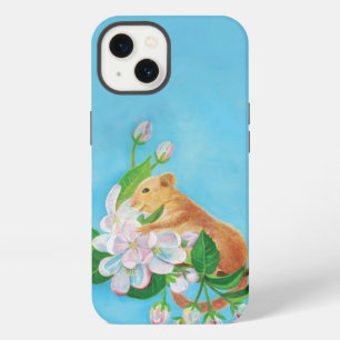 Hazel Dormouse on a blooming branch iPhone 13 Case