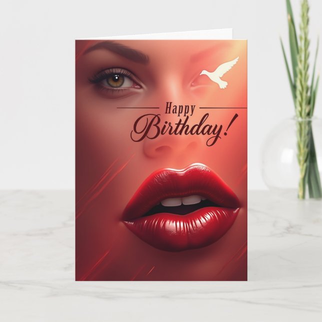 Hazel Eye Birthday Card (Front)