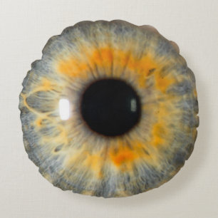 Hazel iris and fundus round cushion