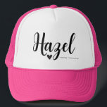 Hazel Name Meaning Minimal Modern Script Cap Girls<br><div class="desc">Perfect for someone named Hazel!</div>