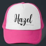 Hazel Name Meaning Minimal Modern Script Cap Girls<br><div class="desc">Perfect for someone named Hazel!</div>