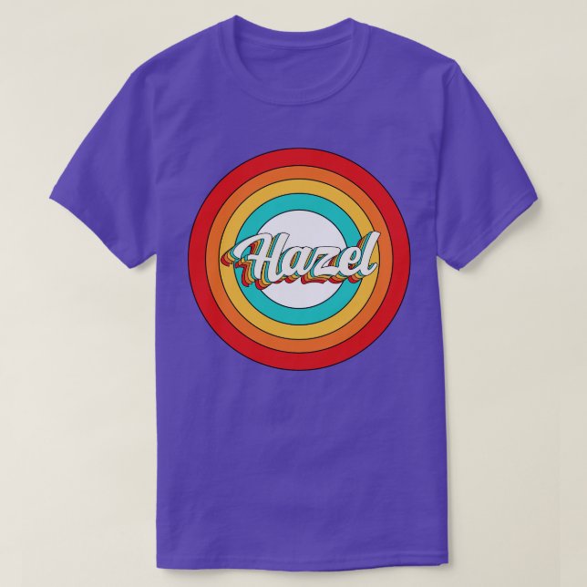 Hazel Name Shirt Vintage Hazel Circle (Design Front)