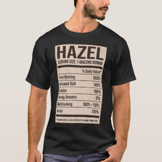 Hazel Nutrition Facts Name Nickname Alias Title Fr T-Shirt