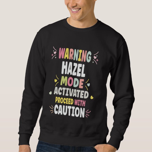 HAZEL Personalised Women's Gift Custom HAZEL Sweatshirt (Front)