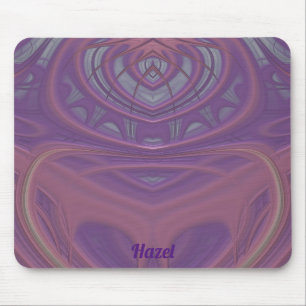 HAZEL ~ Pink Mauve and Lavender Design  Mouse Pad