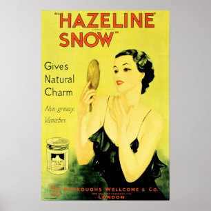HAZELINE SNOW Cosmetics Face Cream Natural Charm Poster