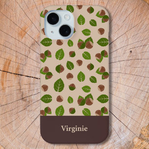 Hazelnuts Pattern iPhone 15 Case