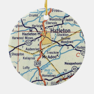 Hazleton PA Ceramic Ornament