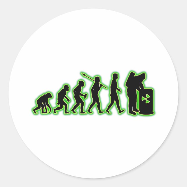 Hazmat Classic Round Sticker (Front)
