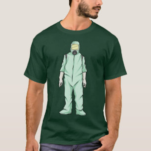 Hazmat Suit Radiation Zombie Disease Outbreak T-Shirt