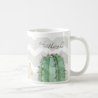 Hazuki Cactus Mug with logo