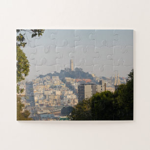 Hazy Coit Tower, San Fancisco, California Jigsaw Puzzle
