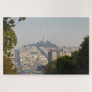 Hazy Coit Tower, San Fancisco, California Jigsaw Puzzle