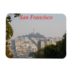 Hazy Coit Tower, San Fancisco, California Magnet