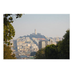 Hazy Coit Tower, San Fancisco, California Photo Print