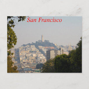 Hazy Coit Tower, San Fancisco, California Postcard