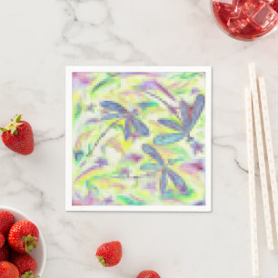 Hazy Dragonfly Rainbow Napkin