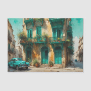 Hazy Havana Cuba Decoupage Paper