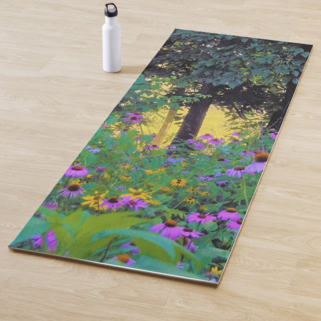 Hazy Morning Sunrise in My Rubio Garden Yoga Mat (In Situ)