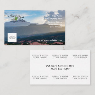 Hazy Pikes Peak Sunset Business Card