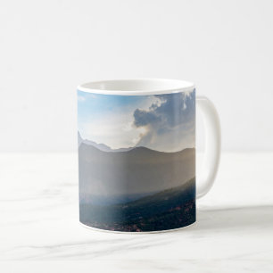 Hazy Pikes Peak Sunset Classic Mug