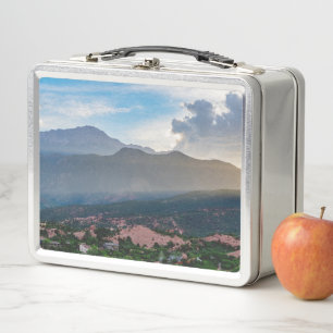 Hazy Pikes Peak Sunset Lunchbox