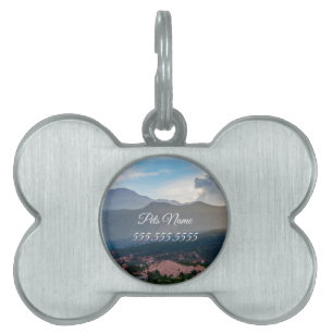 Hazy Pikes Peak Sunset Pet Tag